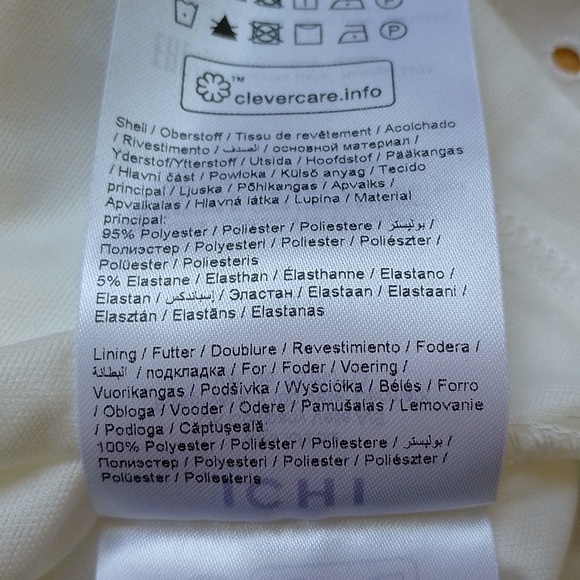 Ichi Ihnatalia Sleeveless Top Shirt Blouse S Cream - Picture 14 of 14